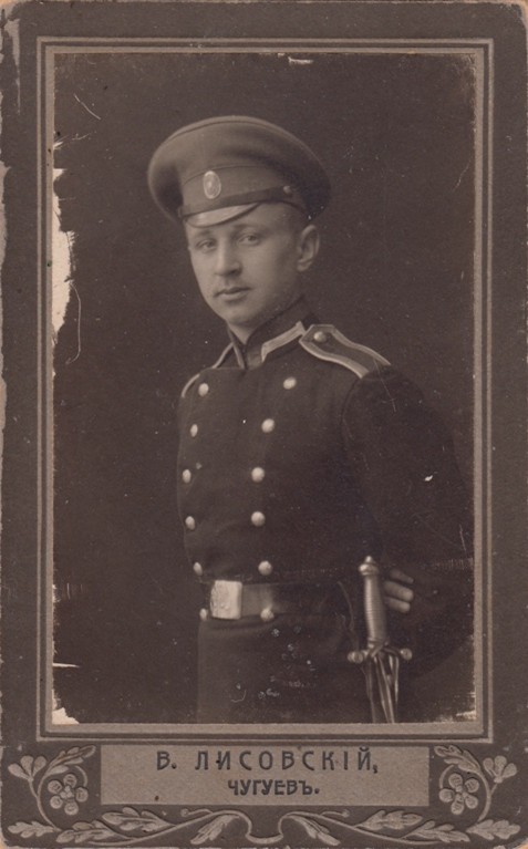 Afanasy Leschoff, in uniform, during World War 1.