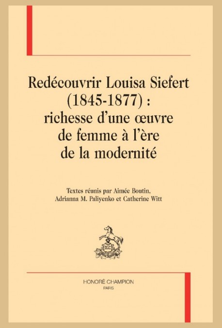 Redécouvrir Louisa Siefert 